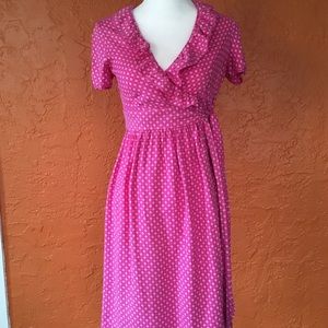 J.Crew Pink Wrap Dress
